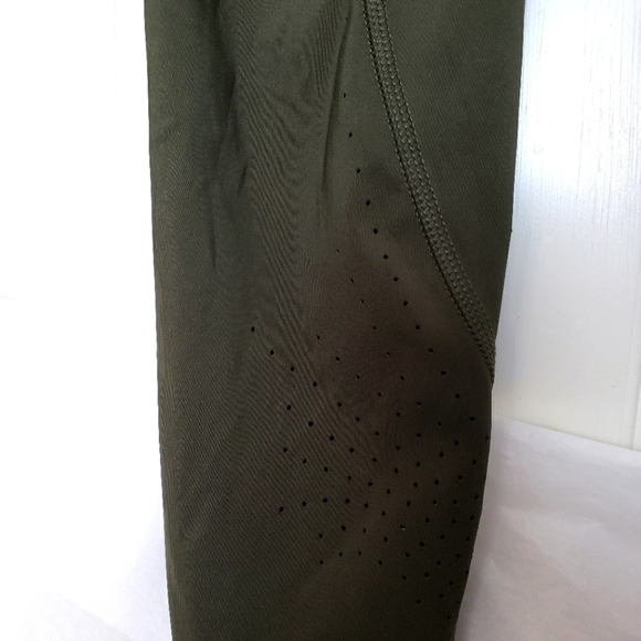 All in Motion Women's Linear Cut leggings Olive Green Size S - Picture 2 of 4
